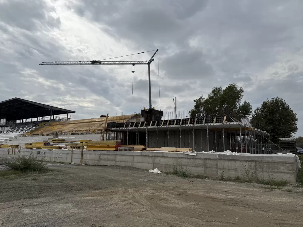 Stadion kraj Save: Gradnja južne tribine napreduje prema planu