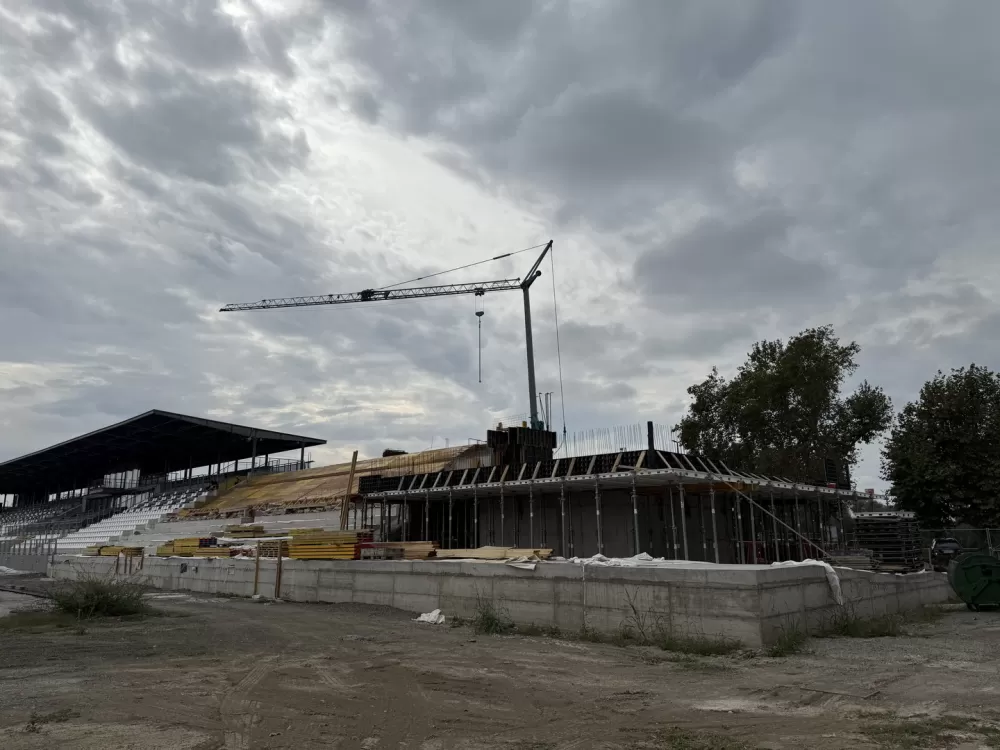 Stadion kraj Save: Gradnja južne tribine napreduje prema planu