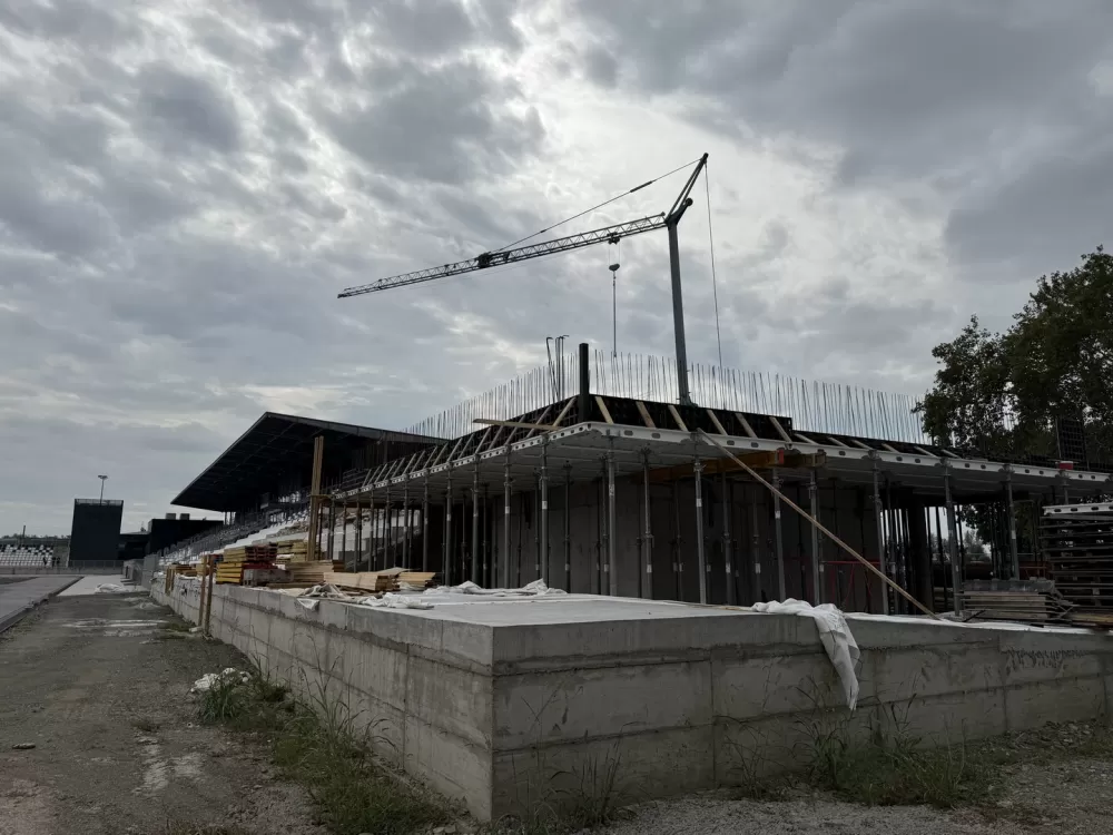 Stadion kraj Save: Gradnja južne tribine napreduje prema planu