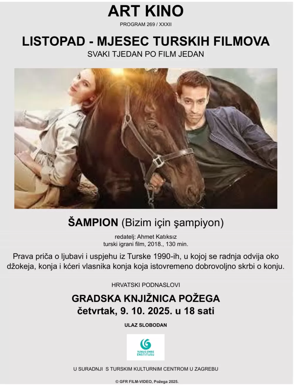 Slijedi druga projekcija u Mjesecu turskih filmova