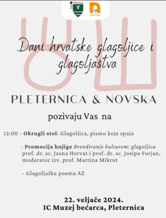 Požega.eu | U četvrtak 22. veljače okrugli stol “Glagoljica, pismo koje spaja“ 