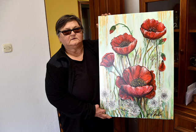 Požega.eu | VLASTA ULIČNIK GOMERČIĆ IZ BJELIŠEVCA: Cvijeće neizmjerna slikarska inspiracija