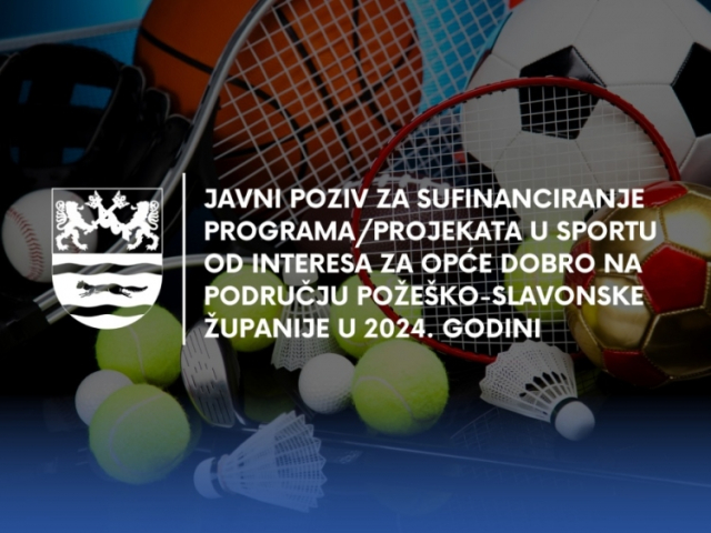 Požega.eu | Sportska zajednica raspisala Javni poziv za sufinanciranje programa/ projekata u sportu na području Požeško-slavonske županije u 2024. godini