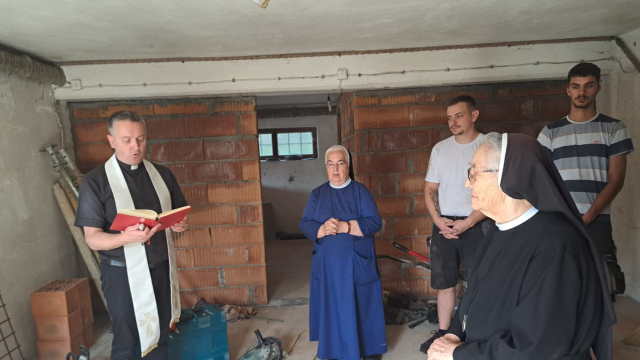 SB Online | Blagoslovljeni radovi na obnovi samostana Josipa Stadlera u Brodskom Vinogorju