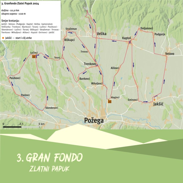 Požega.eu | Gran Fondo Zlatni Papuk - treće izdanje utrke za sve ljubitelje bicikliranja u prirodi