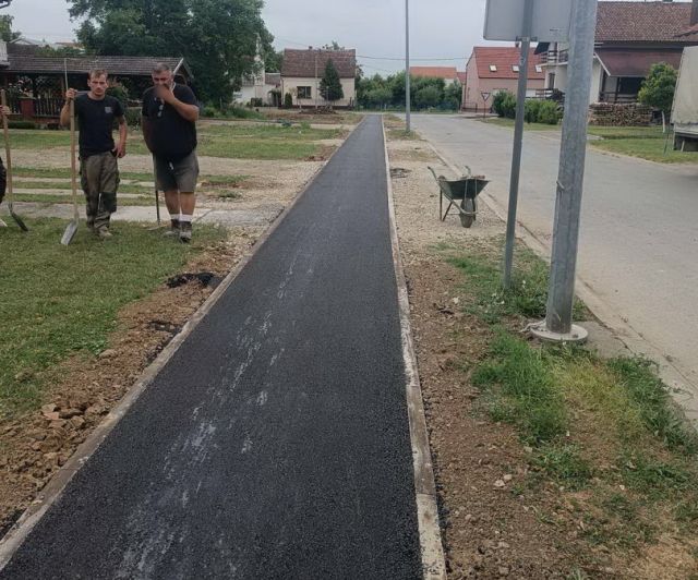 Završena izgradnja nove pješačke staze u Baranjskoj ulici