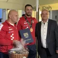 Slavonski Brod s ponosom dočekao svjetskog brončanog boksača Gabrijela Veočića
