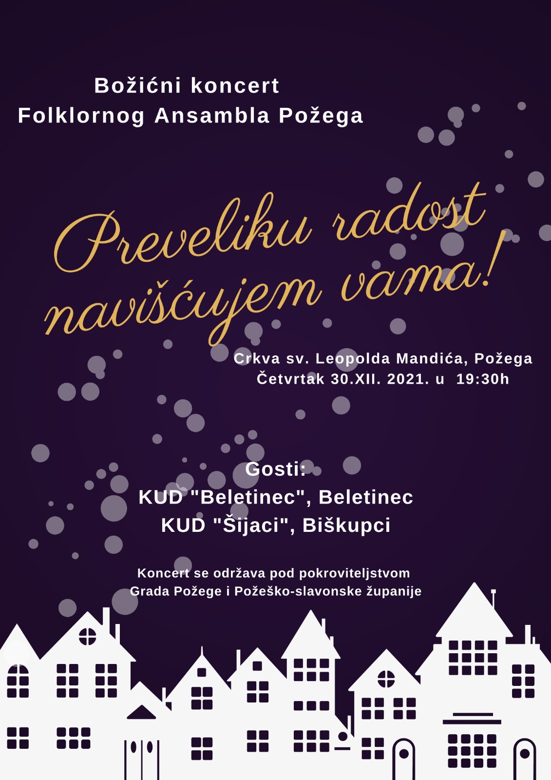 Požega.eu | Folklorni ansambl Požega priređuje ovog četvrtka Božićni koncert sa svojim gostima