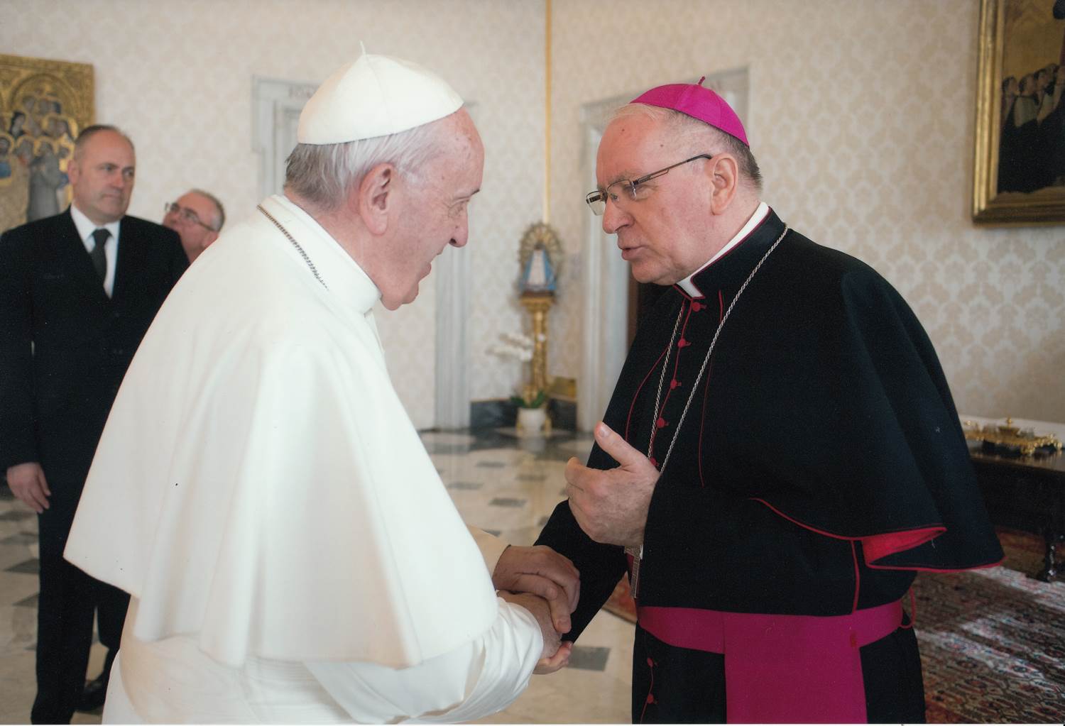Požega.eu | Papa Franjo čestitao biskupu Škvorčeviću svećenički i biskupski jubilej
